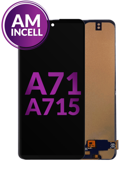 Galaxy A71 (A715 / 2020) LCD Assembly (BLACK) (Aftermarket Incell)