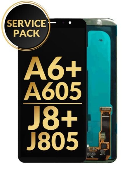 Galaxy A6+ (A605 / 2018) / J8+ (J805 / 2018) OLED Assembly (BLACK) (Service Pack)