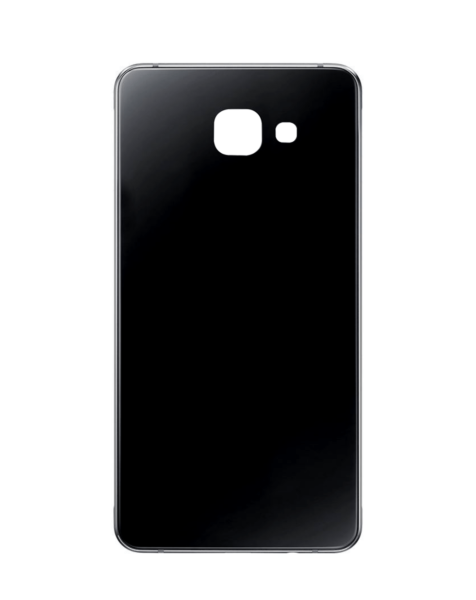Galaxy A7 (A710) Back Glass w/ Adhesive (NO LOGO) (BLACK)