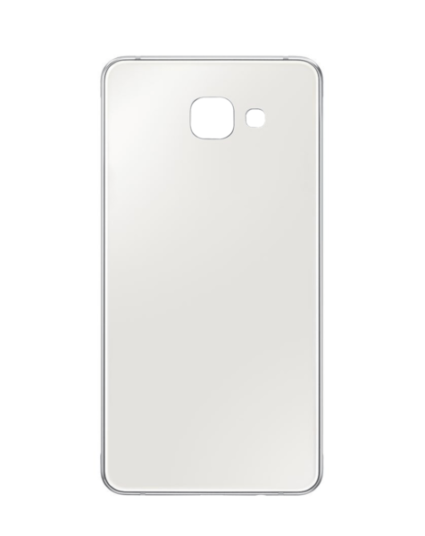 Galaxy A7 (A710) Back Glass w/ Adhesive (NO LOGO) (WHITE)