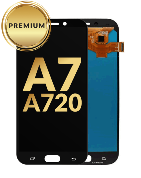Galaxy A7 (A720 / 2017) OLED Assembly (BLACK) (Premium / Refurbished)