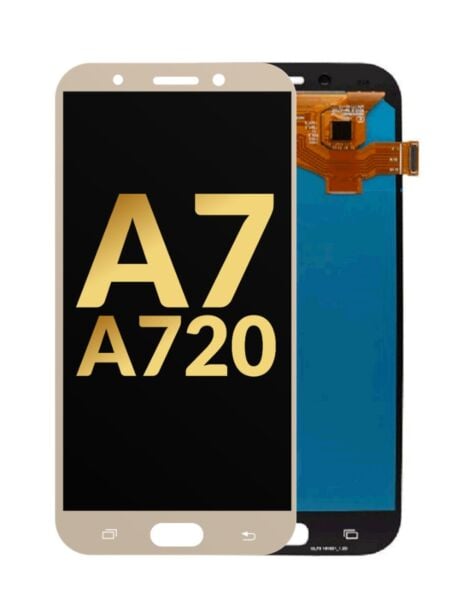 Galaxy A7 (A720 / 2017) OLED Assembly (GOLD) (Premium / Refurbished)