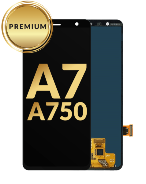Galaxy A7 (A750 / 2018) OLED Assembly (BLACK) (Premium / Refurbished)