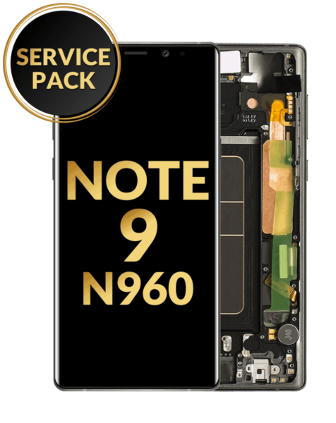 Galaxy Note 9 (N960) OLED Assembly w/ Frame (BLACK) (Service Pack)