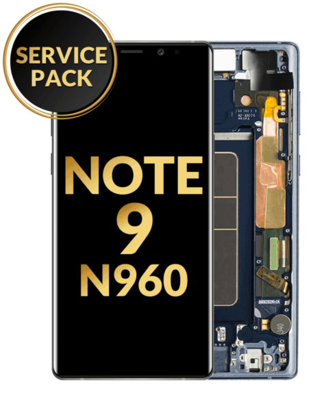 Galaxy Note 9 (N960) OLED Assembly w/ Frame (BLUE) (Service Pack)