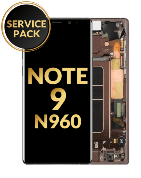 Galaxy Note 9 (N960) OLED Assembly w/ Frame (BRONZE) (Service Pack)
