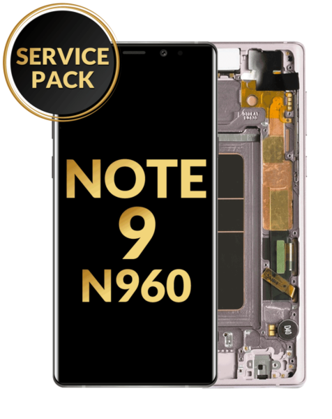 Galaxy Note 9 (N960) OLED Assembly w/ Frame (LAVENDER PURPLE) (Service Pack)