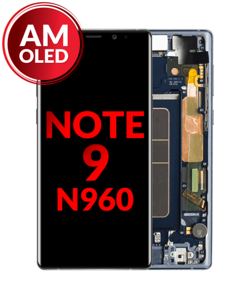 Galaxy Note 9 (N960) OLED Assembly w/ Frame (BLUE) (Aftermarket OLED)