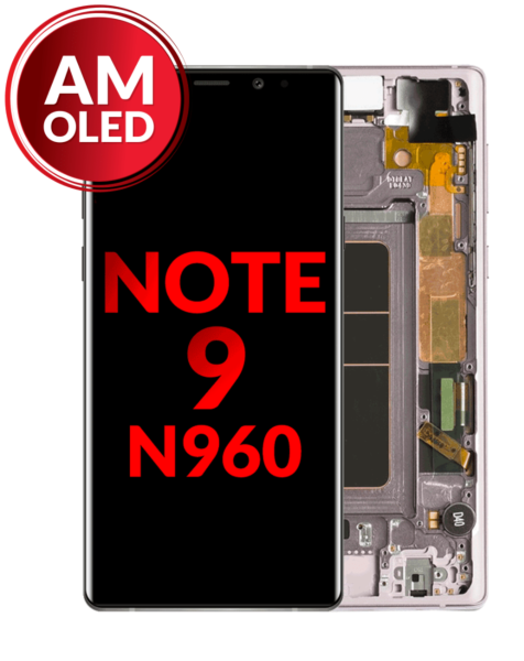 Galaxy Note 9 (N960) OLED Assembly w/ Frame (LAVENDER PURPLE) (Aftermarket OLED)