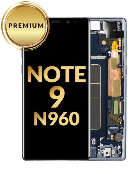 Galaxy Note 9 (N960) OLED Assembly w/ Frame (BLUE) (Premium / Refurbished)