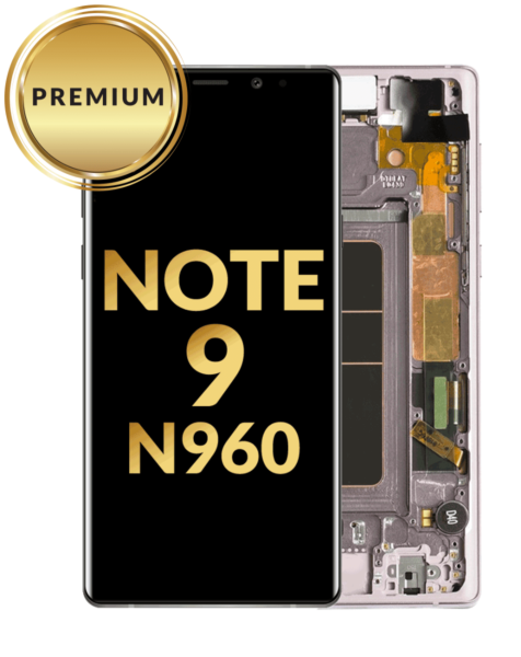 Galaxy Note 9 (N960) OLED Assembly w/ Frame (LAVENDER PURPLE) (Premium / Refurbished)