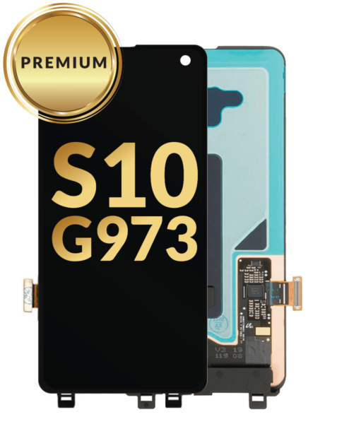 Galaxy S10 (G973) OLED Assembly (PRISM BLACK) (Premium / Refurbished)