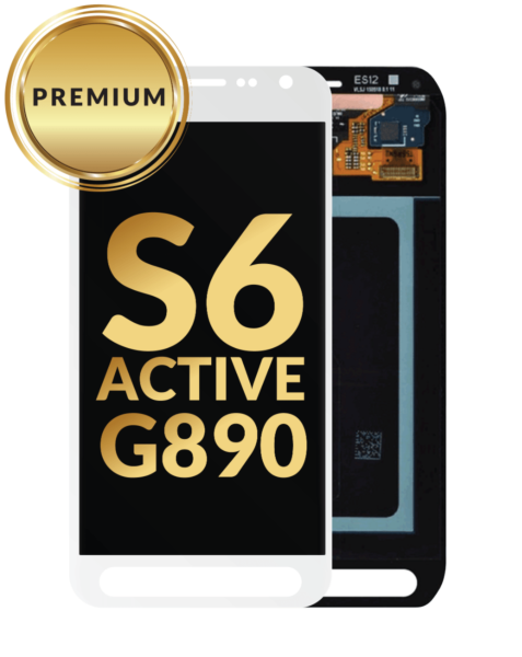 Galaxy S6 Active (G890) OLED Assembly (WHITE) (Premium / Refurbished)