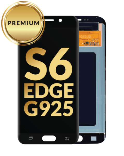 Galaxy S6 Edge (G925) OLED Assembly (BLACK) (Premium / Refurbished)