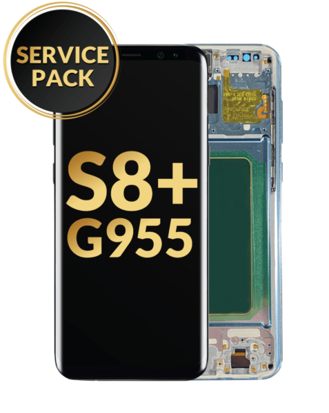 Galaxy S8 Plus (G955) OLED Assembly w/ Frame (CORAL BLUE) (Service Pack)