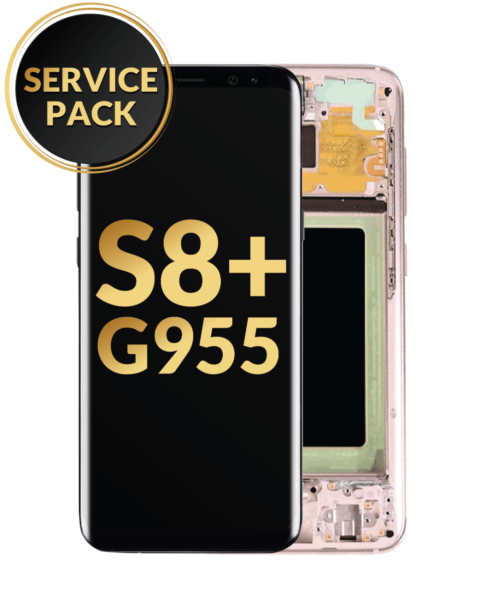 Galaxy S8 Plus (G955) OLED Assembly w/ Frame (MAPLE GOLD) (Service Pack)