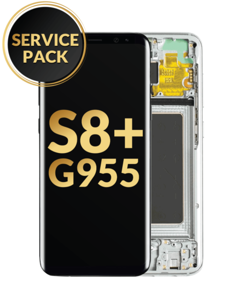 Galaxy S8 Plus (G955) OLED Assembly w/ Frame (GRAY) (Service Pack)