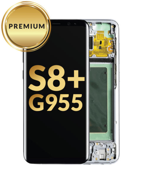 Galaxy S8 Plus (G955) OLED Assembly w/ Frame (CORAL BLUE) (Premium / Refurbished)