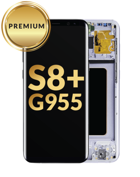 Galaxy S8 Plus (G955) OLED Assembly w/ Frame (GRAY) (Premium / Refurbished)