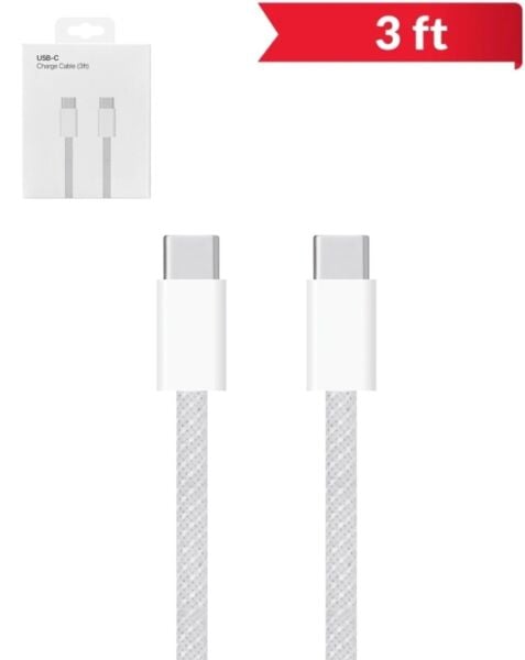 iPhone 15 Series USB C-C Charging Cable (3ft)