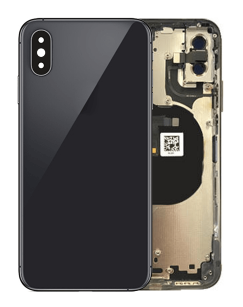 iPhone XS Back Housing Frame w/ Small Components Pre-Installed (NO LOGO) (SPACE GREY)