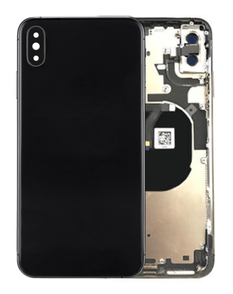 iPhone XS Max Back Housing Frame w/ Small Components Pre-Installed (NO LOGO) (SPACE GREY)