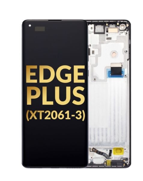 Motorola Moto Edge Plus (XT2061-3) LCD Assembly w/Frame (BLACK)