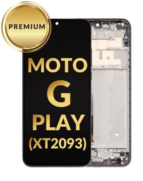 Motorola Moto G Play (XT2093 / 2021) LCD Assembly w/ Frame (GRAY) (Premium / Refurbished)
