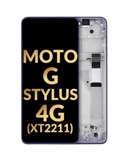 Motorola Moto G Stylus 4G (XT2211 / 2022) LCD Assembly w/ Frame (TWILIGHT BLUE)