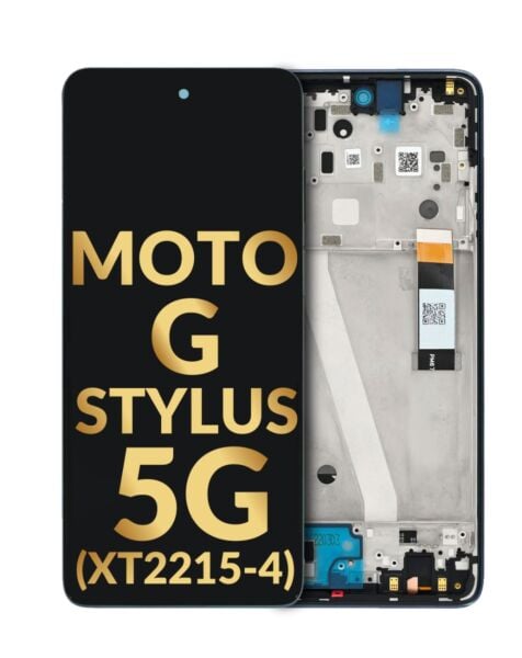 Motorola Moto G Stylus 5G 2022 (XT2215-4 / 2022) LCD Assembly w/ Frame (STEEL BLUE) (Premium / Refur