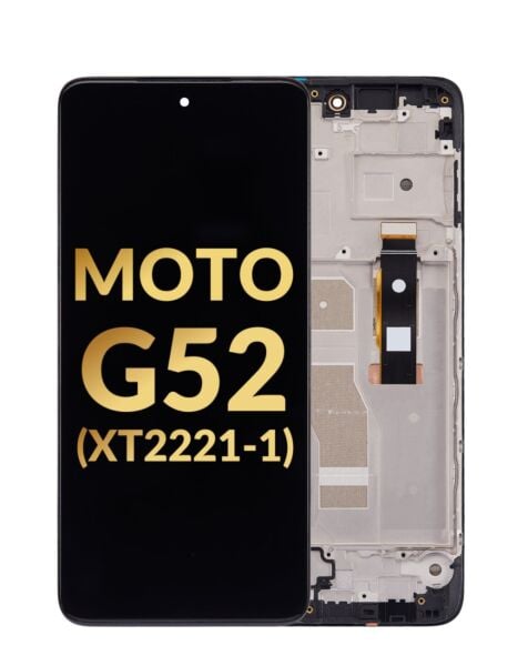 Motorola Moto G52 (XT2221-1 / 2022) OLED Assembly w/ Frame (Premium / Refurbished)