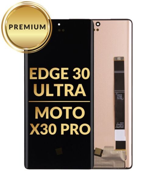 Motorola Edge 30 Ultra (XT2201-1 / 2022) Moto X30 Pro 2022 OLED Assembly (BLACK) (Premium/Refurbished)