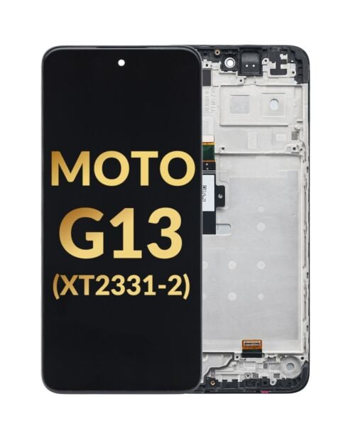 Motorola Moto G13 (XT2331-2 / 2023) LCD Assembly w/ Frame (Premium / Refurbished)