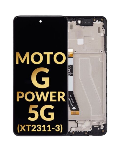 Motorola Moto G Power 5G (XT2311-3 / 2023) LCD Assembly w/Frame (Premium / Refurbished)