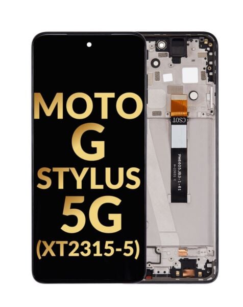 Moto G Stylus 5G 2023 (XT2315-5 / 2023) LCD Assembly w/ Frame (BLACK) (Premium/Refurbished)