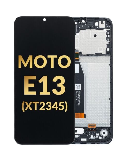 Motorola Moto E13 (XT2345 / 2023) LCD Assembly w/ Frame (Premium / Refurbished)