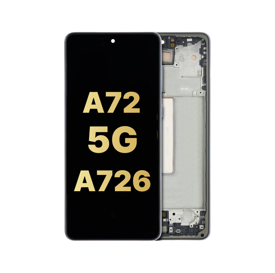 Galaxy A72 5G (A726 / 2021) OLED Assembly w/ Frame