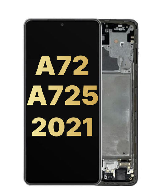 Galaxy A72 (A725 / 2021) OLED Assembly w/ Frame