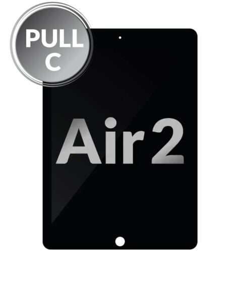 iPad Air 2 LCD Assembly (BLACK) (Sleep / Wake Sensor Flex ) (OEM Pull C Grade)