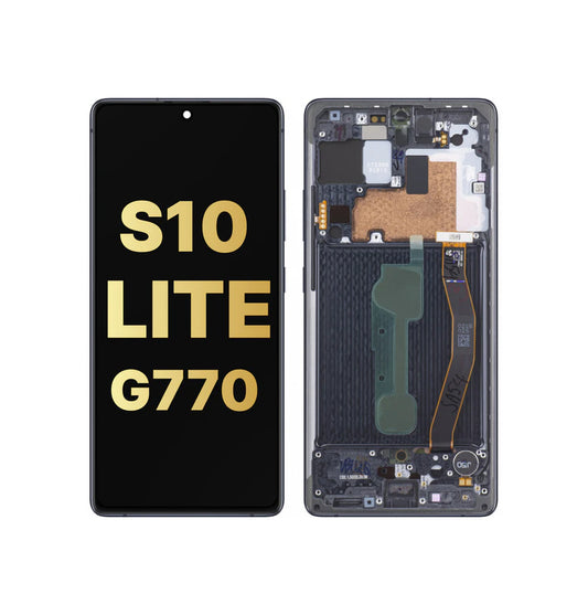 Galaxy S10 Lite (G770) OLED Assembly w/ Frame (Service Pack)