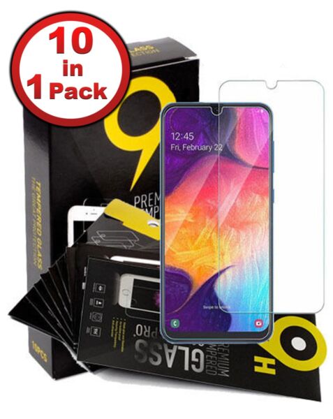 Galaxy A20S (A207 / 2019) Clear Tempered Glass (2.5D / Pack of 10)