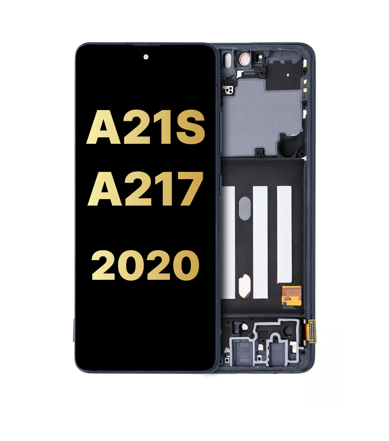 Galaxy A21S (A217 / 2020) LCD Assembly w/ Frame (BLACK)