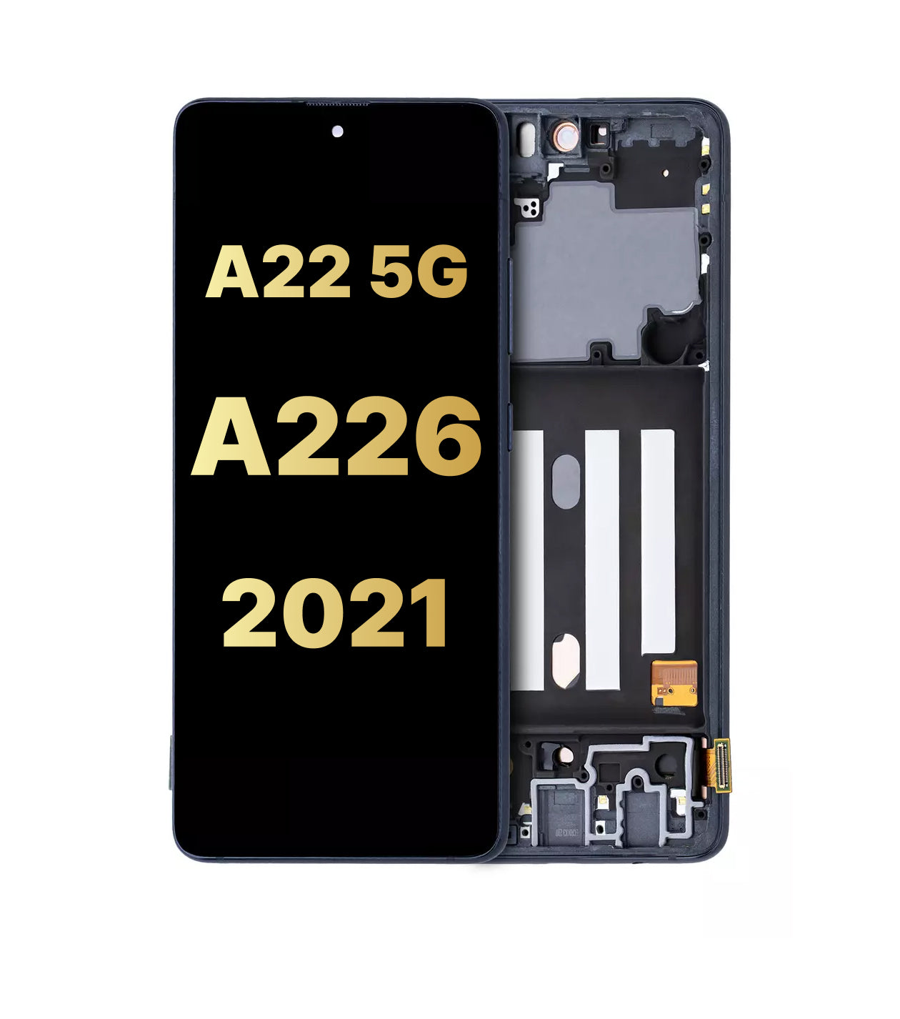 Galaxy A22 5G (A226 / 2021) OLED Assembly w/ Frame (BLACK)