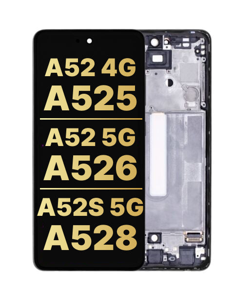 Galaxy A52 4G (A525/2021)/A52 5G (A526/2021)/A52s 5G (A528/2021) OLED Assembly w/Frame