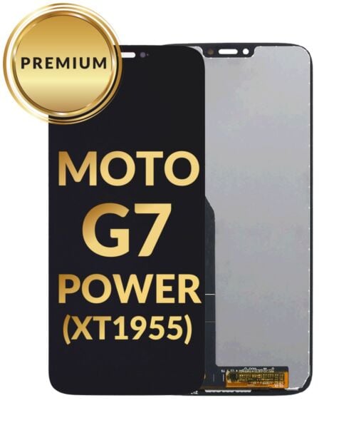 Motorola Moto G7 Power (XT1955) LCD Assembly (BLACK) (Premium/Refurbished) (International Model)