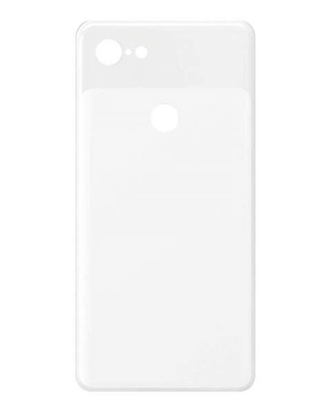 Google Pixel 3 Back Glass w/ Adhesive (NO LOGO) (WHITE)