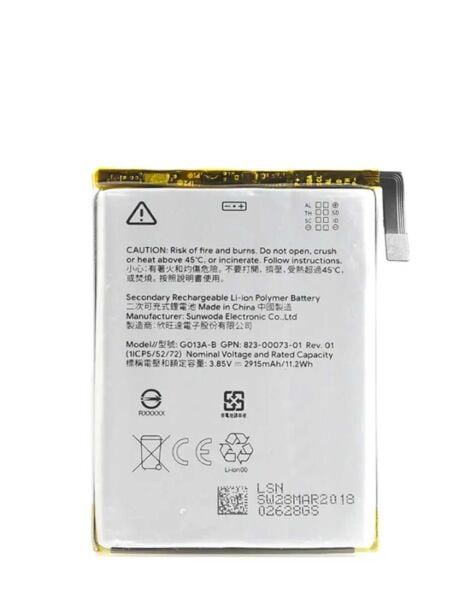 Google Pixel 3 Replacement Battery (G013A-B)