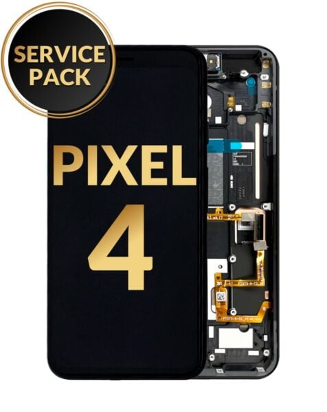 Google Pixel 4 OLED Assembly w/Frame (BLACK) (Service Pack)