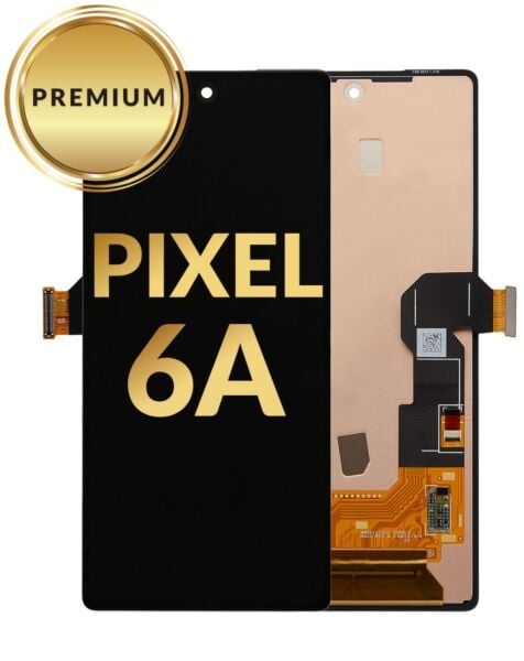 Google Pixel 6A OLED Assembly (Without Fingerprint Sensor) (BLACK) (Premium / Refurbished)