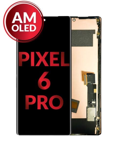 Google Pixel 6 Pro OLED Assembly w/Frame (BLACK) (Without Finger Print Sensor) (Aftermarket OLED)